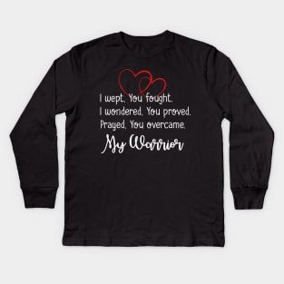 Congenital Heart Defect Warrior CHD Awareness Kids Long Sleeve T-Shirt